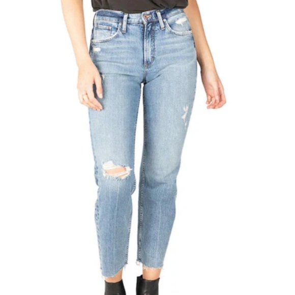 Silver Frisco straight minimal distressed light wash jeans - Picture 2 of 9